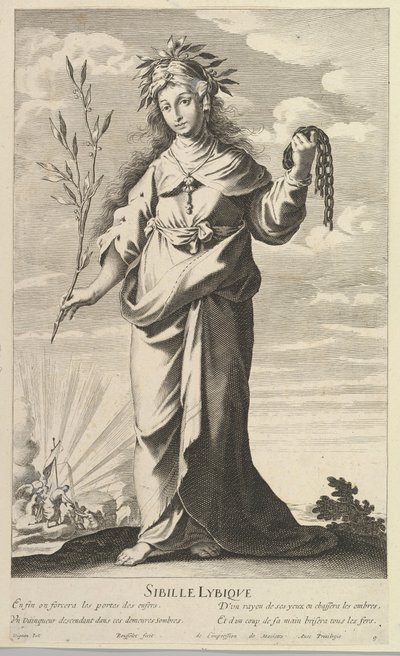 العرافة الليبية ، كاليفورنيا. 1635. المؤلفون: جيل روسيليت ، أبراهام بوس. بواسطة جيل روسيليت وأبراهام بوس