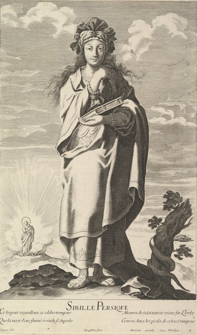 العرافة الفارسية ، كاليفورنيا. 1635. المؤلفون: جيل روسيليت ، أبراهام بوس. بواسطة جيل روسيليت وأبراهام بوس