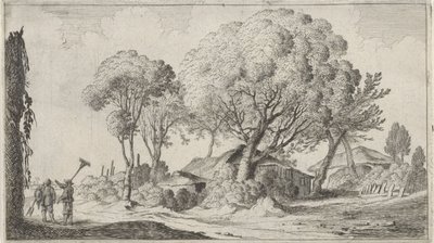 مزارع بين الأشجار Twelve Landscapes (عنوان السلسلة) بواسطة جيليس فان شيندل (الأول)