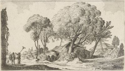 مزارع بين الأشجار Twelve Landscapes (عنوان السلسلة) بواسطة جيليس فان شيندل (الأول)