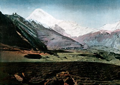 جبل كازبيك ، القوقاز ، c1890 بواسطة جيلو