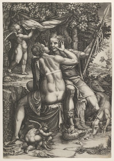 فينوس وأدونيس ، كاليفورنيا. 1570 بواسطة جورجيو غيسي