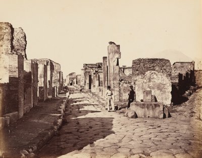 سترادا دي سالوستيو، بومبي (شارع سالوستيو، بومبي)، ج. 1870 (صورة) بواسطة جورجيو الصيف
