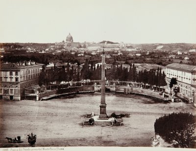 منظر لـ Piazza del Popolo من Pincio (أو Pinciano Hill) ، روما بواسطة جورجيو الصيف