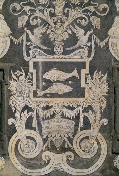 شخصيات رمزية وعلامات زودياكية ، بقلم جورجيو فاساري ، توماسو باتيستا ديل فيروكيو وأليساندرو فورزوري ، بالازو دي كافاليري أو بالازو ديلا كاروفانا ، بيازا دي كافاليري ، بيزا ، توسكانا ، إيطاليا بواسطة جورجيو فاساري