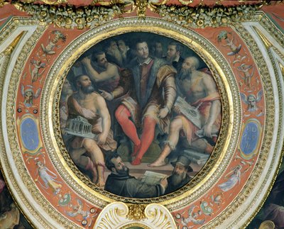 Cosimo I وفنانوه ، من Sala di Cosimo I (انظر أيضًا 274607) بواسطة جورجيو فاساري