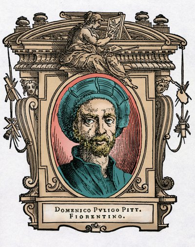 صورة لدومينيكو بوليجو [1492-1527] رسام إيطالي. نقش تحفة "حياة أميز الرسامين والنحاتين والمهندسين المعماريين" (حياة أفضل الرسامين والنحاتين والمهندسين المعماريين) لجورجيو فاساري بواسطة جورجيو فاساري