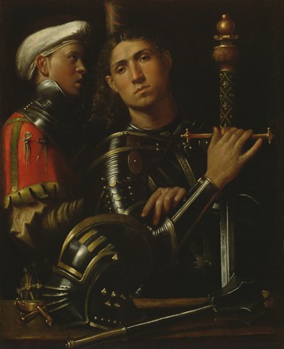 محارب وسكته بواسطة Giorgione da Castelfranco