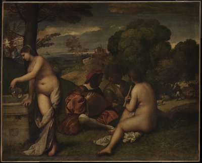 الحفل الرعوي ، ج. 1510 بواسطة Giorgione da Castelfranco