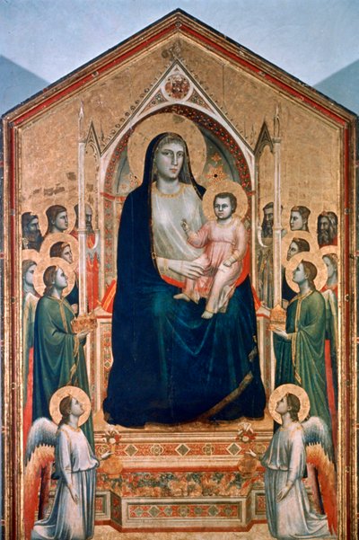 مادونا وطفلها العرش ، c1300-1303 بواسطة جيوتو دي بوندوني