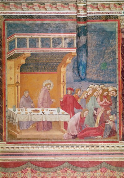 يتنبأ القديس فرنسيس بوفاة فارس في سيلانو ، c.1297-99 بواسطة جيوتو دي بوندوني