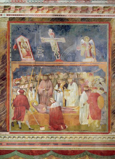 القديس جيروم التحقق من الندبات على جسد القديس فرنسيس ، 1296-97 بواسطة جيوتو دي بوندوني