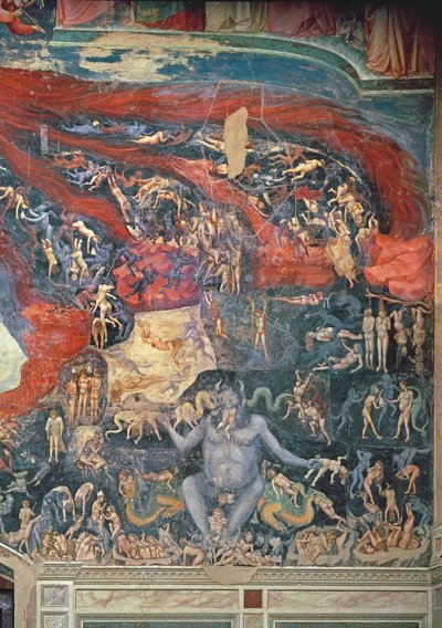 الحكم الأخير ، تفاصيل الجحيم ، 1303-05 (انظر أيضًا 65227) بواسطة جيوتو دي بوندوني