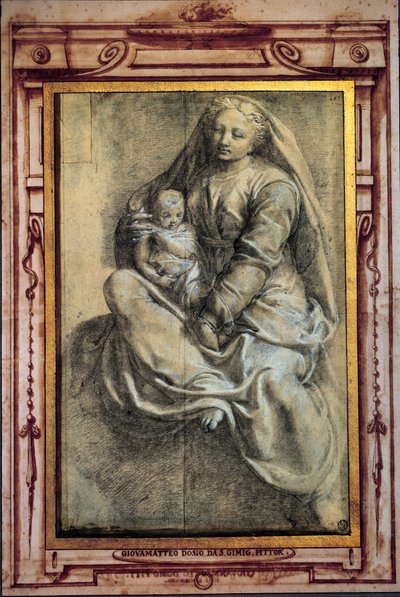 العذراء والطفل لافيس - جيوفاني أنطونيو دوسي (1533-1610) القرن السادس عشر. 0،43x0،28 م باريس ، متحف اللوفر بواسطة جيوفانانتونيو دوسيو