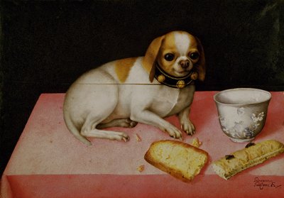 Portrait of a Dog (oil on canvas) بواسطة جيوفانا جرزوني