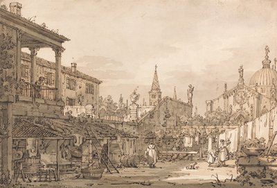 Capriccio من فناء البندقية بواسطة قناة جيوفاني أنطونيو (كاناليتو)