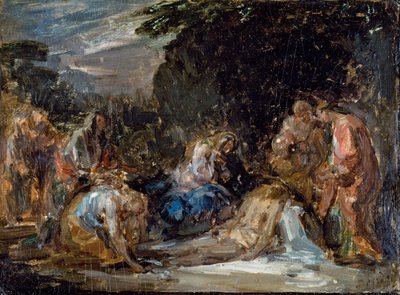 ترسب ، بواسطة جيوفاني كارنفالي المسمى Piccio (1804-1873) ، زيت على لوح ، 21x29 سم بواسطة جيوفاني كارنفالي