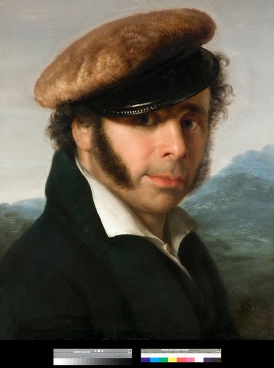بورتريه للرسام الإيطالي بيترو رونزوني (1781-1862) لوحة للرسام الإيطالي جيوفاني كارنوفالي ديت بيسيو (1804-1873) 1825 مجموعة خاصة بواسطة جيوفاني (1804-1873) كارنفالي