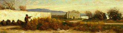 أتراك بالقرب من معبد لجيوفاني المعروف باسم نينو كوستا (1826-1903). بواسطة جيوفاني كوستا