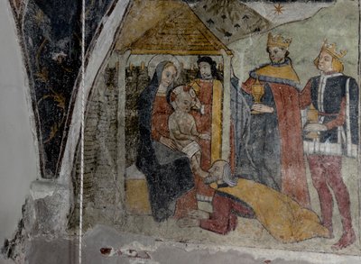اللوحات الجدارية في كنيسة أنونسياد في تيندي حوالي عام 1470 (لوحة جدارية) بواسطة جيوفاني (يقصد) باليسون