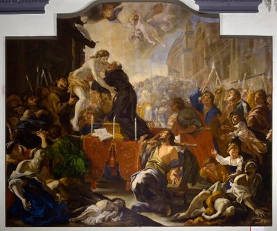 يسوع المصلوب ينفصل عن الصليب حوالي 1690 (زيت على قماش) بواسطة جيوفاني أندريا كارلون