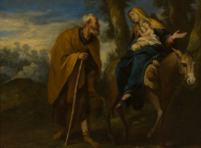الرحلة إلى مصر ، 1618-57 (زيت على قماش) بواسطة Giovanni Andrea di (Attr. to) Ferrari