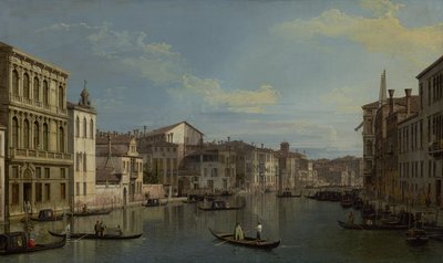 القناة الكبرى في البندقية من Palazzo Flangini إلى Campo San Marcuola ، c.1738 بواسطة قناة جيوفاني أنطونيو (كاناليتو)