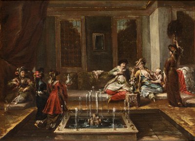 الداخل الأرمني أو مشهد الشرق حسب غواردي ، جيوفاني أنطونيو (1699-1760). زيت على قماش ، الحجم: 44x61،5 بواسطة جيوفاني أنطونيو جاردي