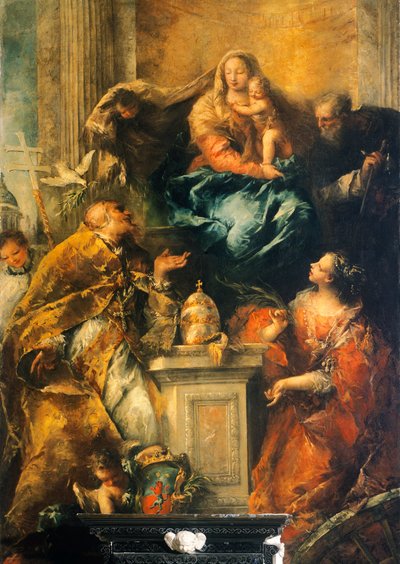 Ferri Altarpiece , c. 1755 (oil on canvas) بواسطة جيوفاني أنطونيو جاردي