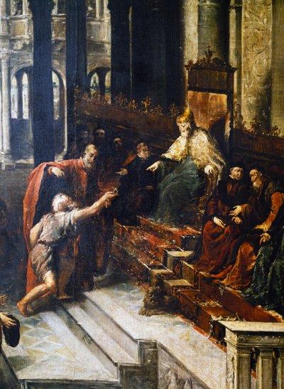 Fisherman Giving the Ring to the Doge of Venice Bartolomeo Gradenigo بواسطة جيوفاني أنطونيو جاردي