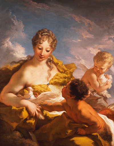 فينوس ، كيوبيد وفون ، 1708-13 بواسطة جيوفاني أنطونيو بيليجريني