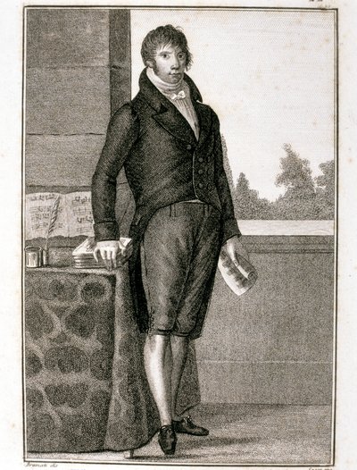 صورة شخصية للويجي شيروبيني (نقش) بواسطة Giovanni Antonio Sasso
