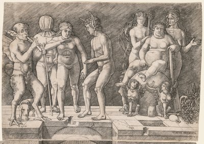 رمزية سقوط البشرية الجاهلة: Virtus Combusta ، c. 1500-1505. بواسطة جيوفاني أنطونيو دا بريشيا