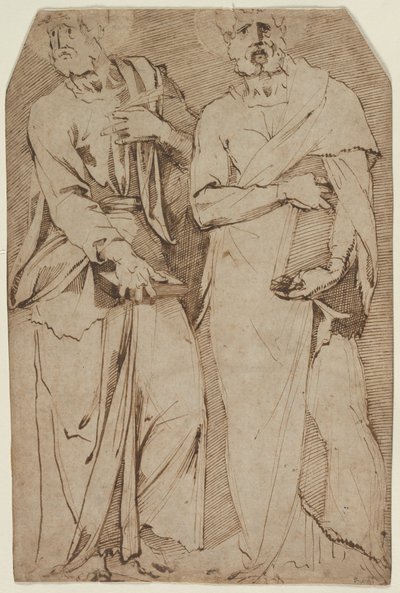 اثنان من القديسين الواقعيين ، 1563-1572. بواسطة جيوفاني بانديني