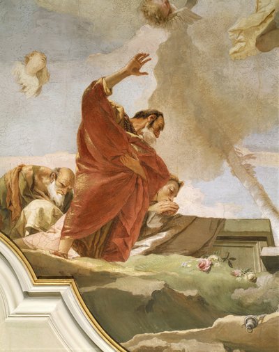 Assumption, by Giovanni Battista Tiepolo (1696-1770), fresco, Detail, Oratory of Purity, Udine بواسطة جيوفاني باتيستا تيبولو