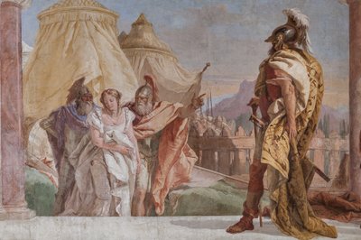 Eurybates و Talthybius يقودان Briseis إلى Agamemnon (التفاصيل) بواسطة جيوفاني باتيستا (1696 ـ 1770) تيبولو