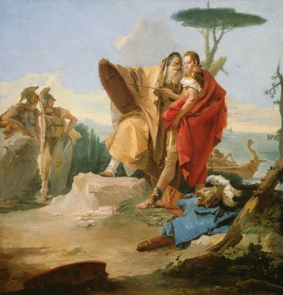 رينالدو وماجوس عسقلان بواسطة جيوفاني باتيستا (1696 ـ 1770) تيبولو