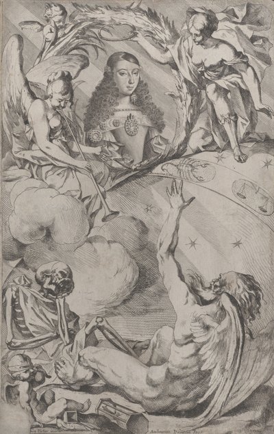 صورة ماريا لويزا دورليانز 1662-1689 ، زوجة تشارلز الثاني ملك إسبانيا ، كاليفورنيا. 1689. بواسطة جيوفاني باتيستا بوناسينا