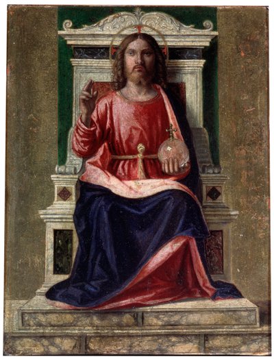 المسيح Enthroned ، مخلص العالم ، c1505. بواسطة جيوفاني باتيستا سيما دا كونجليانو