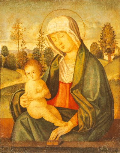 مادونا والطفل (رسم) بواسطة جيوفاني باتيستا سيما دا كونجليانو