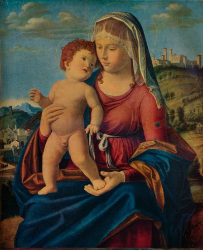 العذراء والطفل ، c1496-9. بواسطة جيوفاني باتيستا سيما دا كونجليانو