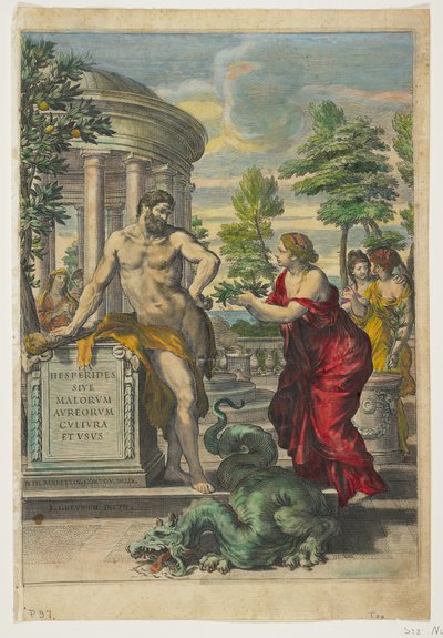 الصفحة الأمامية وصفحة العنوان من Hesperides ، 1646 بواسطة جيوفاني باتيستا فيراري