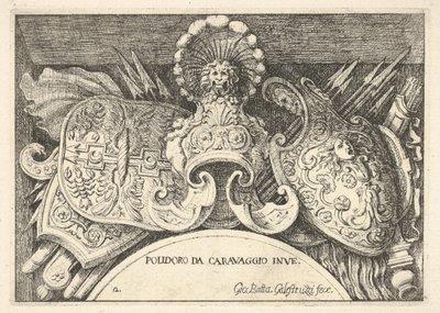 اللوحة 2: تذكارات الأذرع الرومانية من الزخارف فوق النوافذ في الطابق الثاني ... ، 1656-1658. بواسطة جيوفاني باتيستا جاليستروزي
