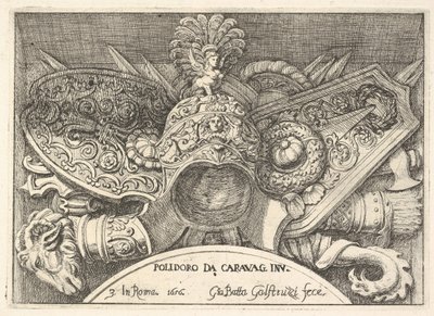 اللوحة 3: تذكارات الأذرع الرومانية من الزخارف فوق النوافذ في الطابق الثاني من عام 1656. بواسطة جيوفاني باتيستا جاليستروزي