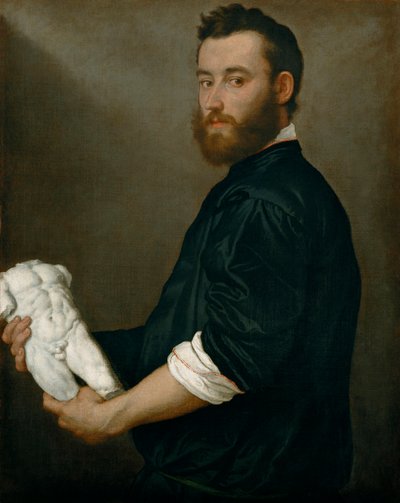 "" صورة للنحات أليساندرو فيتوريا (1525-1608) "(النحات أليساندرو فيتوريا (1525-1608)) لوحة لجيوفان باتيستا موروني (1520 / 25-1578) - حوالي 1552-1553 - زيت على قماش قاتم 82.5 × 64 ، 6 سم متحف تاريخ الفن، فيينا بواسطة جيوفاني باتيستا موروني