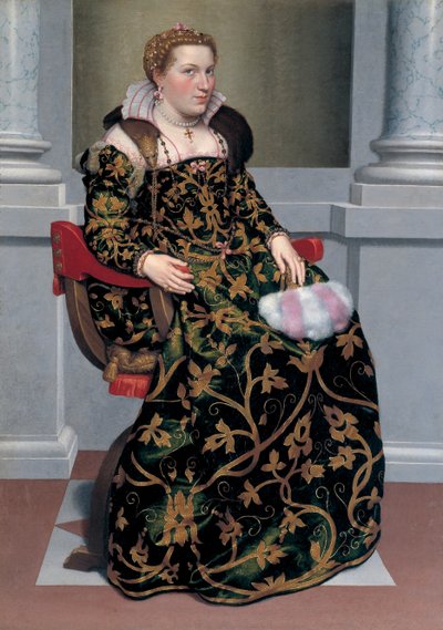 صورة إيزوتا بريمباتي ، 1555. بواسطة جيوفاني باتيستا موروني