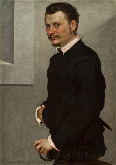 صورة لرجل ، c.1520-24 بواسطة جيوفاني باتيستا موروني