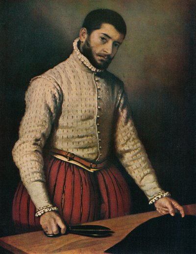 الخياط قاطع القماش ، c1565 ، 1911 بواسطة جيوفاني باتيستا موروني