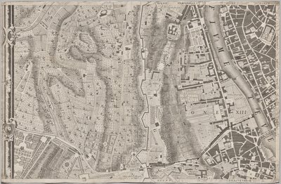 تم الكشف عن خطة جديدة لروما من قبل جيامباتيستا نولي في العام MDCCXLVII ، المعروف باسم La Pianta Grande di Roma بواسطة كارلو نولي