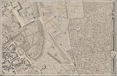 تم الكشف عن خطة جديدة لروما من قبل جيامباتيستا نولي في العام MDCCXLVII ، المعروف باسم La Pianta Grande di Roma بواسطة كارلو نولي